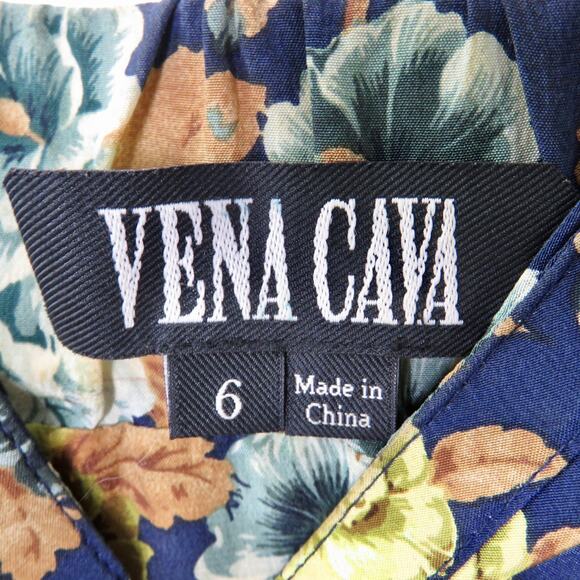 Vena Cava Y2k Vintage Sweetheart Neutral Floral Midi Dress Silk Small - Picture 4 of 5